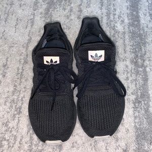 Adidas black sneakers size 7.5 women’s